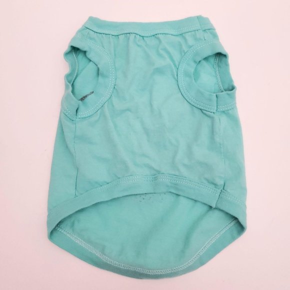 Turquoise "Summer Time" Dog Shirt Tank Top - Picture 4 of 4